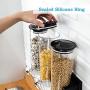 Cereal Storage Containers Dispenser Cookie Jar Plastic with Lids Airtight Bpa Free Large, Food Storage Containers for Kitchen Pantry Organization Canister Candy Bulk, 1/3Piece (Size : 1-Piece)