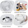 Glotoch Glass Mason Jars 12 Pack, 8 oz. with Regular Mouth Lids and Bands - Ideal for Spices, Canning, Pickling, Preserves, Storage, Crafts, Come with 12 Chalkboard Labels and 1 Brush Included