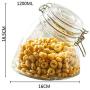 Glass Sealed Jars, Kitchen Household Grain Storage Tanks, Storage, Spices/Flower Tea/Oatmeal/Beans
