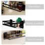 Shelf Organizer Kitchen Organization Spice Rack Wall Mounted Single tier Shelf Hanging Basket Holder Jars Storage with Protection Railing Seasoning Display For Bathroom (Size : 30x10x5cm)