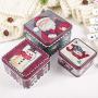 Christmas Biscuits Tin, 3pcs/set Christmas Biscuits Coin Candy Storage Box Container Case Jewelry Headphones Organizer Tin Sealed Jar