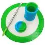 SZBS A Set Silicone Container Round Mat 11ml drum-shape Container Wax Oil Container Concentrate Storage Container Wax Silicone Jar With a Metal Rod (Green, 1) SZBS A Set Silicone Container Round Mat 11ml drum-shape Container Wax Oil Container Concentrate Storage Container Wax Silicone Jar With a Metal Rod (Green, 1)
