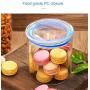 WANGLXST Food Storage Container, Dried Fruit Bottle, Good Sealing, Heat-Resistant Borosilicate Glass Sealed Cans, Storage Jar, Sealed Bottle, Blue