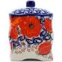 Polish Pottery 4?-inch Jar with Lid (Poppy Passion Theme) Signature UNIKAT + Certificate of Authenticity Polish Pottery 4?-inch Jar with Lid (Poppy Passion Theme) Signature UNIKAT + Certificate of Authenticity