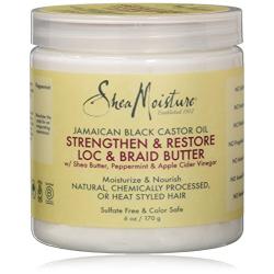 Shea Moisture Jamaican Black Castor Oil Loc & Braid Butter, 6 Ounce