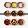 DUDDP Storage Spice lar set Wooden Spice Jars Beech Wood Salt Pepper Shaker, 3pcs/Set Nordic Style Seasoning Pot, Sugar Bowl with Lid, Wood Box, Kitchen Storage Gadget (Color : Beech wood)