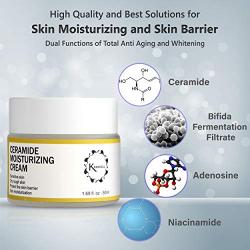 Kranicell Ceramide Moisturizer Cream 1.69 Ounce for Anti Aging, Anti Wrinkle, Hydrating, Moisturizing, Korean Skin Care Natural Organic Ceramides Moisturizing Cream face for Sensitive and Dry Skin