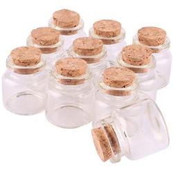 | Storage Bottles & Jars | 24pcs 303017mm 10ml Mini Glass Wishing Bottles Tiny Jars Vials With Cork Stopper wedding gift | by HUDITOOLS | 1 PCs