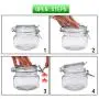 YEBODA 16oz Food Storage Canister Glass Jars with Clamp Airtight Lids and Silicone Gaskets for Multi-Purpose Kitchen Containers - Clear Square (6 Pack) YEBODA 16oz Food Storage Canister Glass Jars with Clamp Airtight Lids and Silicone Gaskets for Multi-Purpose Kitchen Containers - Clear Square (6 Pack)