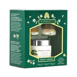 Farmacy Sweet Greens Honey Skincare Cosmetics Set - Green Clean Makeup Remover, Honey Drop Moisturizer, Honey Potion Face Mask