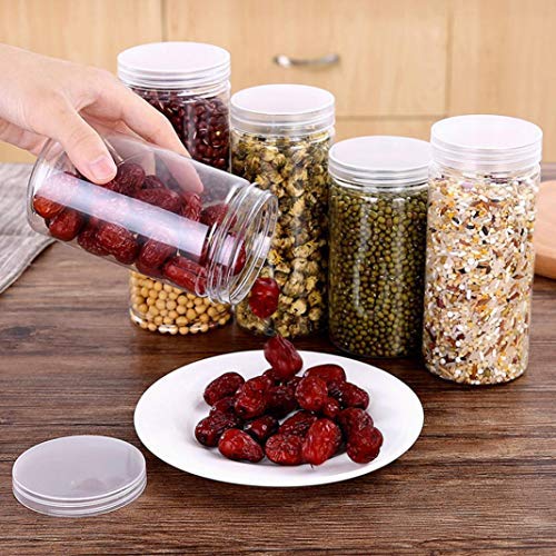 CactusAngui Storage Container Kitchen Storage 3Pcs Kitchen Storage Box Food Sealed Cans Pot Jar Clear Tea Sugar Container - 3pcs