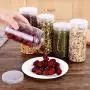 KaktusAngui Lagerbehälter Küchen-Aufbewahrungsboxen 3er Set Küchen Lebensmittel Dichtbehälter für Konserven Topf Gläser Tee Zucker Behälter - 3 Stück