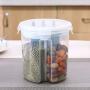 Transparent Plastic Flour Rice Grain Storage Container Kitchen Refrigerator Food Milk Powder Seal Classification Storage Box Food Dispensers
