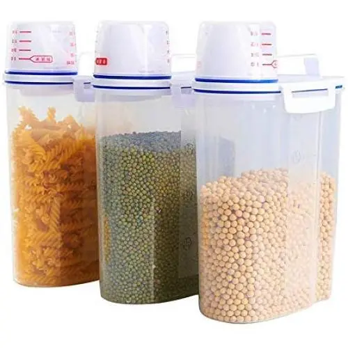 Bocal de Rangement Alimentaire pour Cuisine, Verre, Étanchéité, Contenant à Confit, Cruet, Réservoir pour Grains, Multifonctionnel Bocal de Rangement Alimentaire pour Cuisine, Verre, Étanchéité, Contenant à Confit, Cruet, Réservoir pour Grains, Multifonctionnel