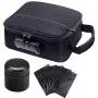 Sac étanche à odeurs amélioré avec étui, bocal de rangement en verre, sac de rangement étanche pour herbes, médicaments, odorisation avec combinaison numérotée pour bocal, 5 sacs refermables gratuits (Noir) Sac étanche à odeurs amélioré avec étui, bocal de rangement en verre, sac de rangement étanche pour herbes, médicaments, odorisation avec combinaison numérotée pour bocal, 5 sacs refermables gratuits (Noir)