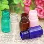 24 Stück 5ml Leere Plastikflaschen Mini Behälter Kleine Glasflaschen mit Aluminiumverschluss für Creme, Kosmetik, Puder (Pink)