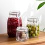 storage box Household Glass Sealed Cans - Whole Grain Storage Tank Glass Bottle Honey Wide Mouth Bottle Kimchi Jar (Color : Clear, Size : 1800 ml) storage box Household Glass Sealed Cans - Whole Grain Storage Tank Glass Bottle Honey Wide Mouth Bottle Kimchi Jar (Color : Clear, Size : 1800 ml)