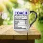 Cottage Creek Coach Mug Groß, 473 ml Keramik Coach Kaffeetasse / Coaching Geschenke – Lebensmittel-Etikett Coach Tasse Coach Geschenke [Weiß]