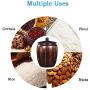 European Airtight Food Storage Containers Ceramic with Lids Large Kitchen Canisters Jars Porcelain,Rustic Home Decor,Pantry Organization and Storage for Flour Snacks Sugar Coffee Cereals 10L/15L Brown