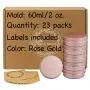 Screw Top Aluminum Tin Jars Tins Empty Container with Screw Lid and Blank Marking Labels (2 oz Pack of 23 Rose Gold) Screw Top Aluminum Tin Jars Tins Empty Container with Screw Lid and Blank Marking Labels (2 oz Pack of 23 Rose Gold)