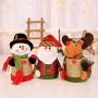 Amosfun 3Pcs Christmas Candy Jar Santa Claus Snowman Elk Cookie Jars Food Storage Container Gift Bottle Holder for Christmas Party Ornament