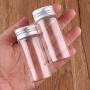 | Storage Bottles & Jars | 10ml 15ml 20ml 25ml 30ml(1OZ) 40ml 50ml 60ml(2OZ) Transparent Glass Spice Bottles Jars Terrarium with Silver Screw Cap Lid 24pcs | by HUDITOOLS | 1 PCs