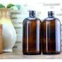 32-Ounze Bernstein Kombucha Growler-Flaschen (4er-Pack); 1 Liter Boston Runde Glasflaschen mit 6 Polykon Phenol Gummistopfen für die Hausbrauerei