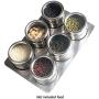 6pcs/set Magnetic Spice Jars, Stainless Steel Spray Spice Bottles Salt Condiment Set, Multi-Purpose Round Storage Spice Rack Set For Home Restaurant etc