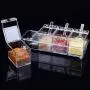 4 Pieces Kitchen Seasoning Racks Spice Pots Transparent Boxes Storage Containers Condiment Jars Set with Spoons 4 Pieces Kitchen Seasoning Racks Spice Pots Transparent Boxes Storage Containers Condiment Jars Set with Spoons