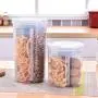 3 Pieces Kitchen Pantry Storage Containers Fresh Sealed Jar Suit for Dried Fruits and Sugar Flour and baking Supplies (Large) 3 Pieces Kitchen Pantry Storage Containers Fresh Sealed Jar Suit for Dried Fruits and Sugar Flour and baking Supplies (Large)