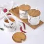Ensemble de 3 Pots Céramiques Scandinave Moderne Style Citron, Contenants à Condiments en Porcelaine, Pots à Épices avec Couvercles et Cuillère, Plateau en Bois, Cruet Pot, pour Épices, Sucre, Café, Sel