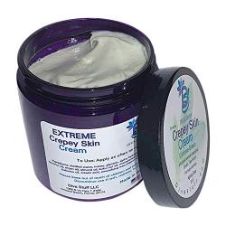 Extreme Green Crepey Skin Body Cream, Now With Green Tea Extract and Chlorophyll For Beautiful Smooth, Supple and Soft Skin, 8oz By Diva Stuff, Light Green Tea Scent Too