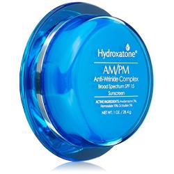 Hydroxatone AM/PM Anti Wrinkle Complex Face Cream with SPF 15 | Daily Facial Moisturizer for Neck & Face | Hyaluronic Acid Helps Reduce Fine Lines and Anti Aging, 1 Fl Oz