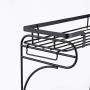 Yxsd 2-Tier Seasoning Shelf Standing Rack Iron Kitchen Bathroom Countertop Storage Organizer Spice Jars Bottle Shelf Holder Rack