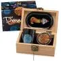Verlorener Raum Stash Box Set, Weihnachtsgeschenk, 4-teiliger Kräutergrauer, UV-Glas Stash Jar (100 ml), Raketentray, Poking Tool, Verschlussbox Set – Astronauten Duftdichter Behälter Zubehör Set