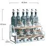 Spice Box Cruet Set, Spice Jars Oil Bottle Glass Condiment Jar Kitchen Home Tool Condiment Dispenser Solid Liquid Seasoning Box For Spices Condiments Canned Food