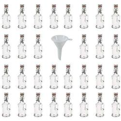 Viva Haushaltswaren/Gallon 40 ml 30 Mini Glass Bottles with Swing Stopper A Funnel
