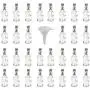 Viva Haushaltswaren/Gallon 40 ml 30 Mini Glasflaschen mit Stopfen – Ein lustiges Siebset