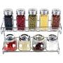 TNKML Ten Sets Of Glass Cruet Spice Jar Spice Bottle Sealed Storage Tank Sugar Bowl Salt Shaker Spice Container Kitchen Supplies