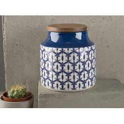 Mikasa Drift Blue Storage Jar, 12.5 x 12.5 x 12.5 cm, Batik