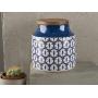 Mikasa Drift Blue Aufbewahrungsglas, 12,5 x 12,5 x 12,5 cm, Batik