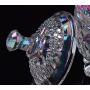 FUYU Royal Embossed Colorful Crystal Glass Candy Jar With Lid Jewelry Box