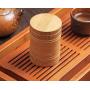 Handmade Bamboo Tea Canister Spice Caddy Storage Box Organizer Bottle Tea Set Box Kitchen Accessories Seal Cover Jar Caddy Gift,Small