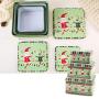 Mei Yun 3Pcs/set Gift Wrap Boxes Christmas Candy Jar Container Storage Box Party Candy Box Gift Boxes (Green)