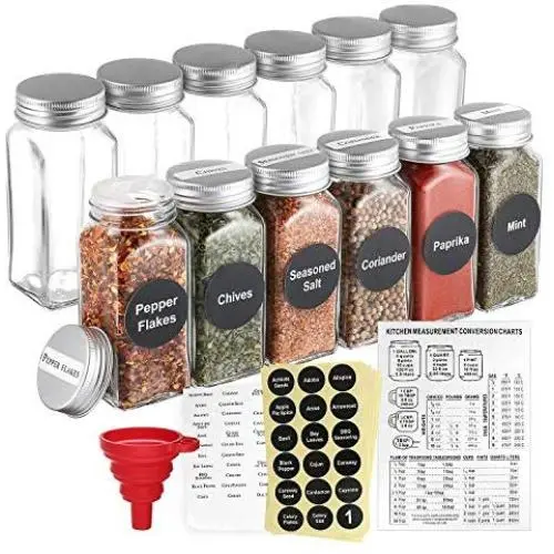 Bouteilles en verre de 200 ml avec couvercles - Jeu de 12, 12,8 x 2,3 cm, Ouverture Unique Claire Bouteilles en verre de 200 ml avec couvercles - Jeu de 12, 12,8 x 2,3 cm, Ouverture Unique Claire