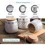 Airtight Spherical Food Storage Jars with Lids Small Ceramic Coffee Containers for Kitchen,Rustic Home Decor,Pantry Organization and Storage for Tea Snacks Sugar Coffee Spice, 1L/1.5L (Size : 1L)