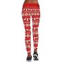 Christmas Yoga Pants for Women Digital Print Ugly Christmas Tight Fitting Stretch Leggings Footless Capri