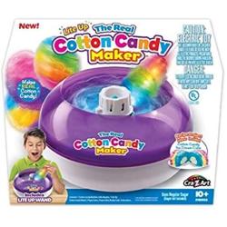 Kids Real Cotton Candy Maker Bundle Includes Pink Vanilla and Blue Raspberry Floss Sugar Refill Packs Plus Plastic Storage Jars