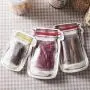UPKOCH Reusable Snack Containers for Lunch Liquid Vegetable Fruit Candy Biscuit Pastry Nut Storage Ziplock Bags Stand Up Mason 10pcs Size L Red