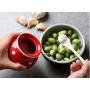 Ceramics Dot Sugar Salt Pepper Storage Jar Seasoning Pot with Lid And Spoon